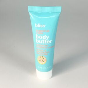 Bliss Body Butter Grapefruit + Aloe Cream Moisturizer Travel 1 fl oz 30 ml New